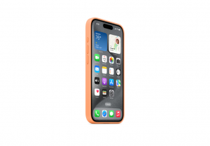 iPhone 15 Pro Silicone Case with MagSafe - Orange Sorbet