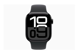 Apple Watch Series 10 GPS 42mm Jet Black Aluminium Case with Black Sport Band - S/M