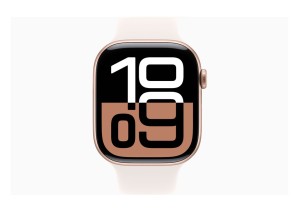 Apple Watch Series 10 GPS 46mm Rose Gold Aluminium Case with Light Blush Sport Band - S/M