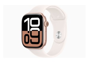 Apple Watch Series 10 GPS 42mm Rose Gold Aluminium Case with Light Blush Sport Band - S/M